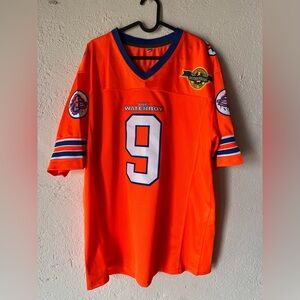 The Waterboy Bobby Boucher #9 Jersey STITCHED Adam Sandler Orange Men's Large